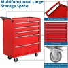 5-Drawer Rolling Tool Chest with Wheels and Locking System, Portable Tool Cabinet for Garage, Workshop, Mechanic - 4 of 4