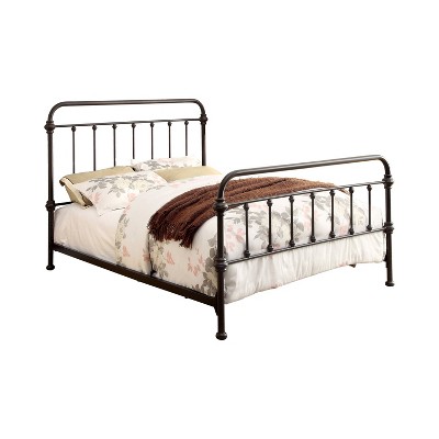 Effy Metal Queen Bed Dark Bronze - HOMES: Inside + Out