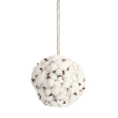 Melrose Cotton Orb with Twine Hanger (Set of 6)