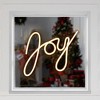 Northlight 12" White LED Lighted "Joy" Neon Style Christmas Sign - 3 of 4