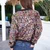 Anna-Kaci Women's Sequin Jacket Sparkle Long Sleeve Front Zip Casual Blazer Bomber Jacket With Pockets - 3 of 4