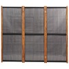 VidaXL 3-Panel Room Divider Black 82.7 in.x70.9 in. - 4 of 4