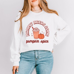 Simply Sage Market Retro Mommy Needs Some Pumpkin Spice Sweatshirt - 1 of 4