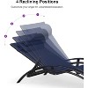 PURPLE LEAF Patio Chaise Lounge Set of 3 Outdoor Lounge Chair Beach Pool Sunbathing Lawn Lounger Recliner Chiar, Side Table Included - 3 of 4