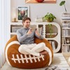Inhand Sports Football Bean Bag Chair - Oversized Bean Bag Sofa Couch with Filler - Football Plush BeanBag for Living Room Bedroom Dorm Office - 4ft - 2 of 4