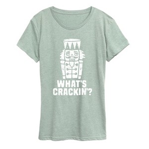 Women's - Instant Message - Whats Crackin Short Sleeve Graphic T-Shirt - 1 of 4