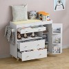 PAKASEPT Modern 3 Drawers Dresser with Changing Table Topper, Changing Table with Storage Cabinet - 4 of 4