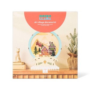 Christmas Craft Lit Layered Wood Snow Globe Painting Kit - Mondo Llama™ - 1 of 4