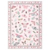 Modern Insect Floral Area Rug for Living Room, Machine Washable Carpet Non Slip Doormat, Low Pile Large Stain Resistant Floor Carpet - 2 of 4