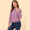 INSPIRE CHIC Women's Stand Collar Zip Up Biker Lightweight Moto Jacket - 2 of 4