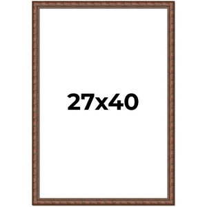 PosterPalooza | 27x40 Modern Bamboo Picture Frame, UV Acrylic, 5 Finishes - 1 of 4