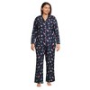 Lands' End Women's Long Sleeve Print Flannel Pajama Top - 4 of 4