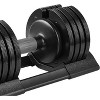 52LBS Steel Adjustable Dumbbell with Tray, Adjustable Weights Dumbbells with Anti-Slide Handle Full-Body Workout for Home Training for Arms Shoulders - 3 of 4