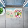 Stupell Industries Flip Flops on Beach Shore Printed Outdoor Door Mat, design by Audrey Jeanne Roberts, 18"x30" - 4 of 4