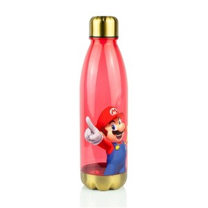 Just Funky Super Mario Bros Red Plastic Water Bottle | 20 oz - 1 of 4