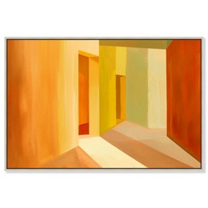 Art Remedy Modern Orange Modern Color Block Abstract Wall Art Framed - 1 of 4