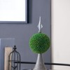 DSVIMOY Faux Boxwood Topiary Sphere on Metal Spire, Faux Plants for Home Garden Office Store Decoration, Green, 7"*7"*17" - 3 of 4