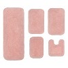 Home Weavers Radiant Collection 100% Cotton Tufted Bathroom Rug Set, Non-Slip Latex Bath Rug Set - 2 of 4