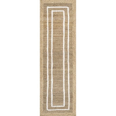 Nuloom Elemore Geometric Jute Area Rug
