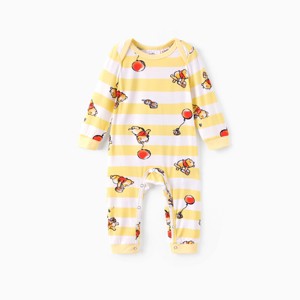 Disney Stitch Baby Boy Bamboo Character Allover Print Jumpsuit Romper - 1 of 4
