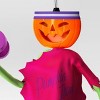 Lewis & Friends™ 40" Lit Talking Pumpkin Iron Lewcy™ Pumpkin Ghoul Halloween Decorative Prop - Hyde and EEK! Boutique™ - 3 of 3