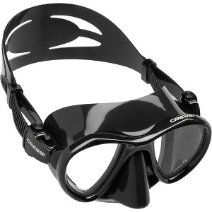Cressi Metis Freediving Spearfishing Scuba Diving Mask - 2-Window Tempered Glass, Silicone Skirt, Easy-Adjust Buckles - 1 of 3