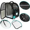 PetAmi Premium Dog Backpack Carrier Small Large Cat Puppies, Ventilated Pet Hiking Travel Bag, Airline Approved Safety Camping Biking - 3 of 4