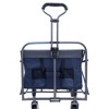 Collapsible Foldable Wagon, Portable Collapsible Wagon Carts, Beach Large Capacity Heavy Duty Folding Wagon For Sports, Shopping, Camping, Hiking - 2 of 4