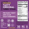 Mission Meats Turkey Sticks – 100% Free Range, Zero Sugar, Healthy Snacks, 9g Protein, Individually Wrapped Jerky Meat Sticks, Paleo, 1oz (12ct) - 4 of 4