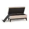 NicBex 42.3" Storage Bench Rectangle Ottoman with Storage Faux Leather Serving Tray Bench for Bedroom, Entryway - 4 of 4