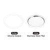 Unique Bargains Coffee Machine Replacement Mocha Pot Silicone Gaskets and Stainless Steel Filters - 3 of 3