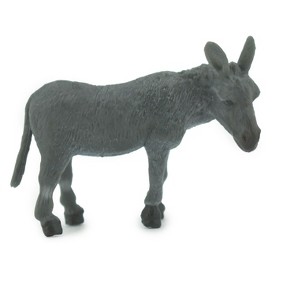 Collectible Wildlife Gifts | Donkey, Domesticated equine, Jackass, High Quality, Hand Painted, Rubber Animal, Model, Toy, Gift,  2"   CH710 BB174 - 1 of 4