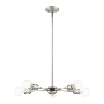 Livex Lighting Lansdale 5 - Light Chandelier in  Brushed Nickel