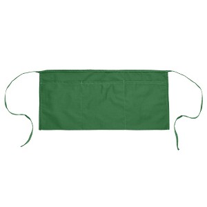 Dalix Waist Aprons Commercial Restaurant Home Bib Spun Poly Cotton Kitchen (3 Pockets) - 1 of 4