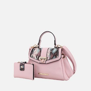 MKF Collection Geny Faux-Snake Embossed Women’s Shoulder bag with matching Wallet by Mia K - 1 of 4