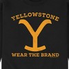 Men's - Yellowstone - Wear The Brand Y Graphic Fleece Sweatshirt - 2 of 4