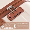 BEAFUP Luggage Sets 4 Piece, ABS Durable Suitcase with Travel Bag, Carry On Luggage Suitcase Set with 360° Spinner Wheels - 4 of 4