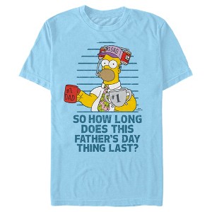 Men's The Simpsons How Long Does Father's Day Last? T-Shirt - 1 of 4