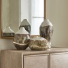 Uttermost Smooth Rustic Modern Blend Earthflow Glazed Outdoor Vases , Set of 3 - 4 of 4