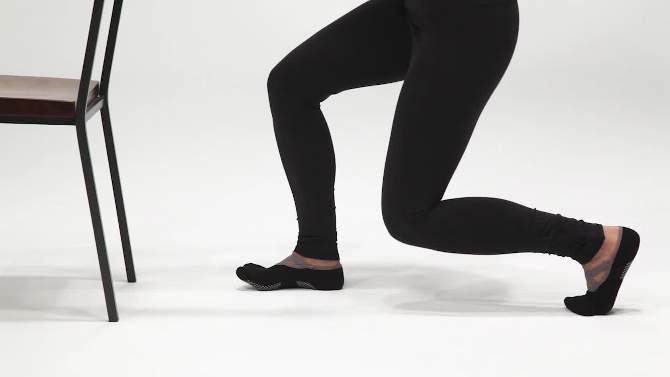 Gaiam Yoga Barre Socks - Black, 2 of 8, play video