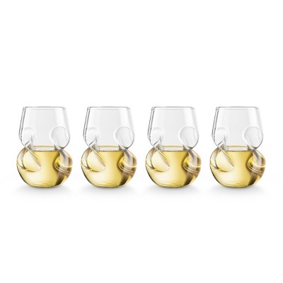 Final Touch Conundrum 9 Ounce White Wine Glass, Set of 4