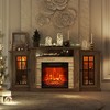 Fredees 59'' Electric Fireplace TV Stand with Remote & LED Lights - 3 of 4