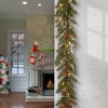 National Tree Company Pre-Lit Artificial Christmas Garland, Green, Frosted Berry Pine, With Pine Cones, Ball Ornaments, Plug In,9 Feet - 2 of 3