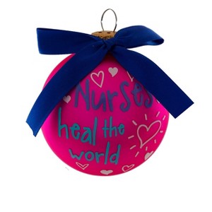Christmas By Krebs - 80mm / 3.25 inch Decorated Collectible Glass Ball Ornament - 1 of 2