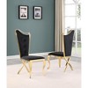 Best Master Furniture,Ivane Velvet Dining Chairs, Set of 2 - 2 of 2