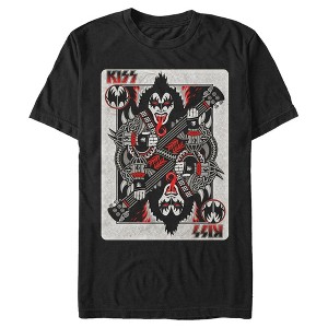 Men's KISS Gene Simmons Playing Card T-Shirt - 1 of 4