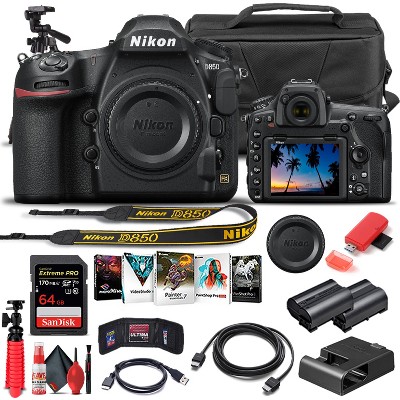 Nikon D850 Dslr Camera Body Only 1585 - Basic Bundle : Target