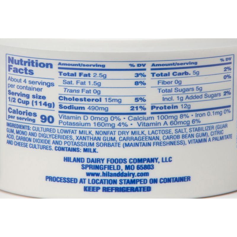 Hiland Low Fat Cottage Cheese - 16oz, 4 of 5