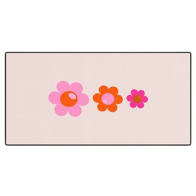 Daily Regina Designs Les Fleurs 01 Abstract Retro Desk Mat - Deny Designs