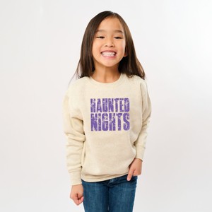 Haunted Nights Block Distressed - Youth Graphic Sweatshirt - 1 of 4